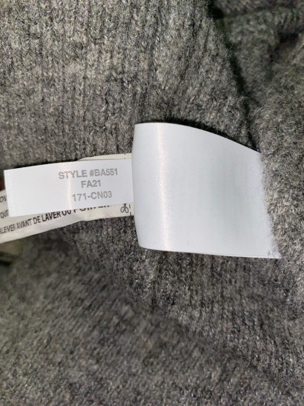 J. Crew • Grey • Merino Wool • Alpaca Knit • Sweater Blazer • Size Small - Picture 6 of 8